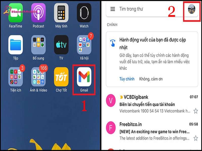 Cách đăng xuất Gmail trên thiết bị IOS
